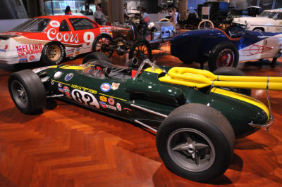 1965 Lotus 38, driven by Jim Clark and powered by Ford to victory in the 1965 Indianapolis 500.