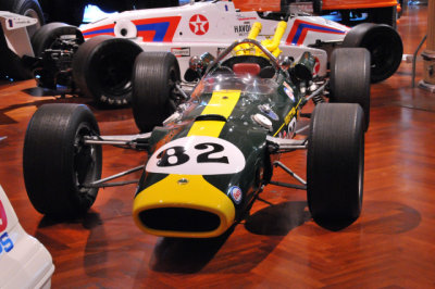1965 Lotus 38, driven by Jim Clark and powered by Ford to victory in the 1965 Indianapolis 500.
