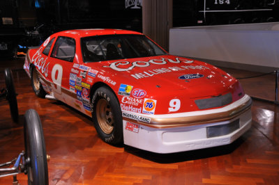 Bill Elliott set the NASCAR speed record in this pre-restrictor-plate car, with an average speed of 212.809 mph at Talladega.