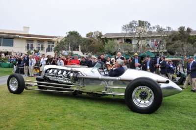 In driving up the hill, Jay Leno used only a small fraction of his 1953 Chrysler Tank Car's 1,600 horsepower. (st)