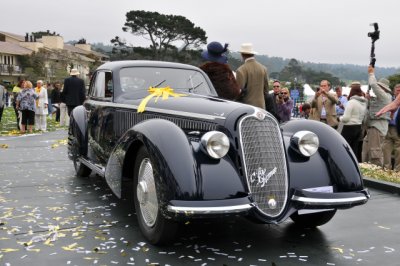 Best of Show, 1938 Alfa Romeo 8C 2900B Touring Berlinetta at the 2008 Pebble Beach Concours d'Elegance.