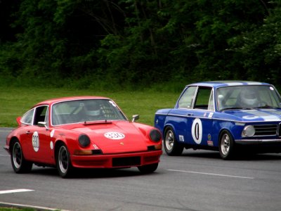 1973 Porsche 911T, left, and 1970 BMW 2002