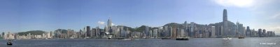 A Panoramic View of Hong Kong Island