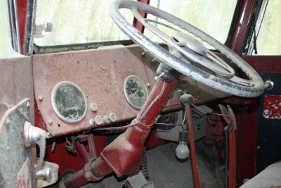 Old Fire Truck Dashboard