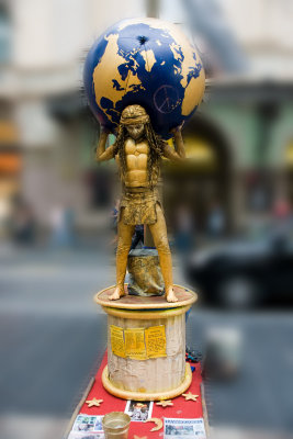 Atlas carrying the globe