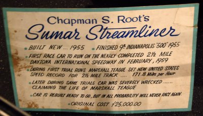 Sumar Streamliner Info