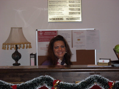 One of our hotel clerks