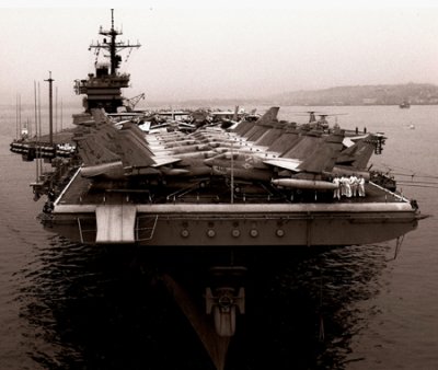 Classic B&W: USS John F Kennedy CV-67