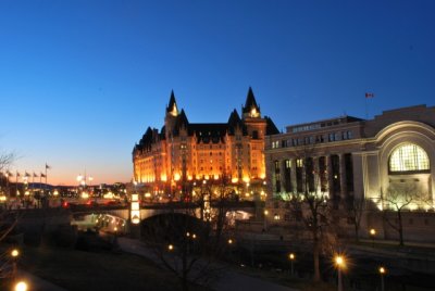 1st night shoot - Chateau Laurier