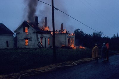 Dodge fire across road 1967