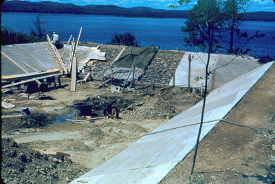 Building the pool 1953