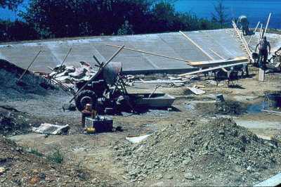 Building the pool 2 1953