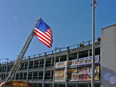 Fire Department Flies a Garrison Flag