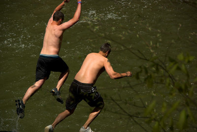 Jumping off the Falls