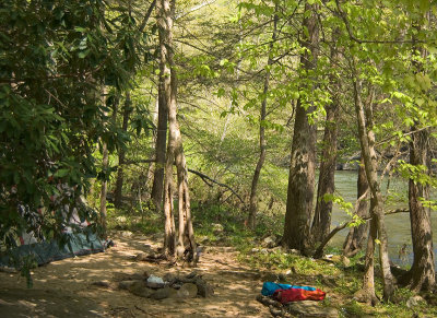 Camping on the Bluestone River