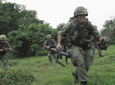 Flik running for cover...