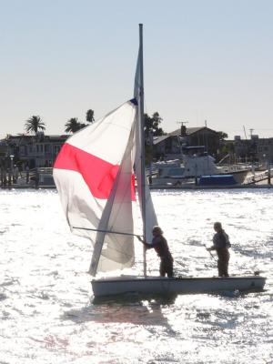 328 Jibing with a spinnaker