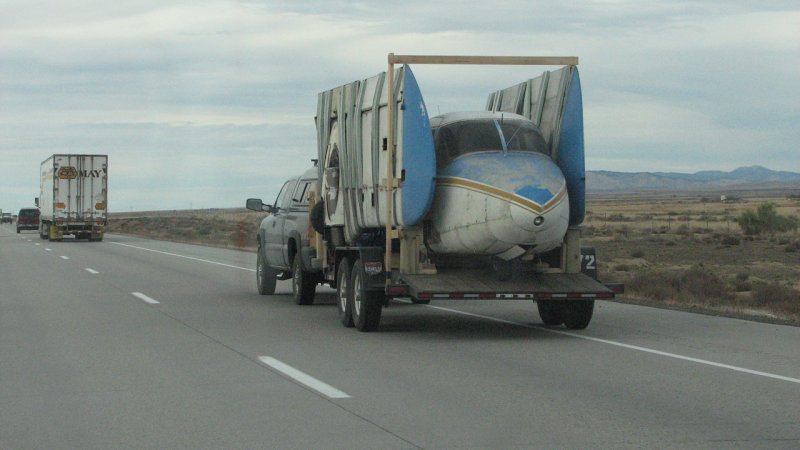 I like to call this one 'Plane on a Truck Trailer'