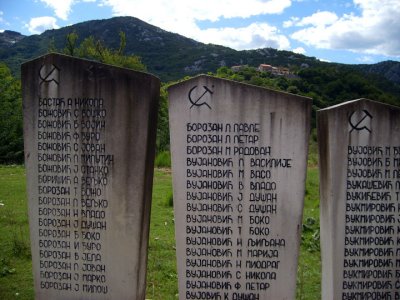 communist memorial at rijeka crnojevica