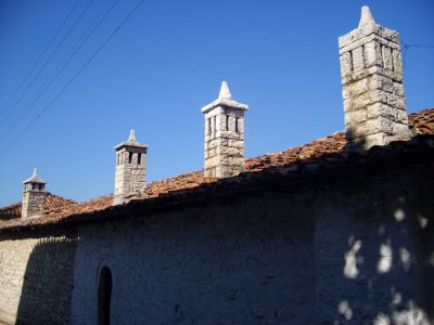 chimneys in berati citadel