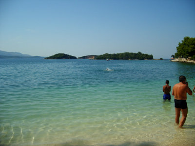 one of the beaches at ksamili