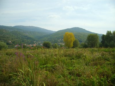the countryside around ohrid town