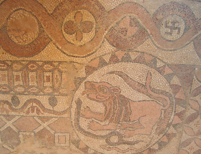 mosaic at ruins of 4th c. church