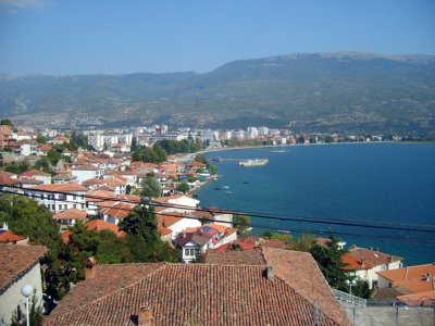 view from my room in ohrid