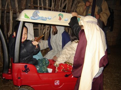 坐 wagon 遊伯利恆城