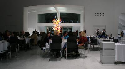 dinner under chihuly