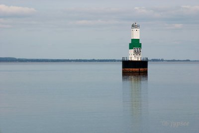 channel light in the harbor