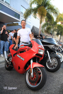 Brian and his Ducati