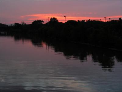 Sunset over the Credit river