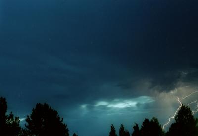 Lightning bolt at Stewart State Park