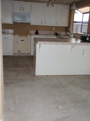 Kitchen Area Stripped