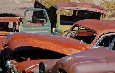 Pile Up of Old Cars