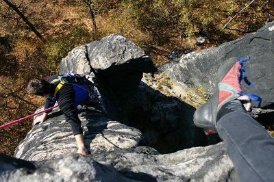 Klettern in Tisa - Maik in Action II