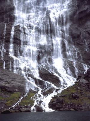 Waterfall in to the fiord - 2000 - by Pietrolucci R.