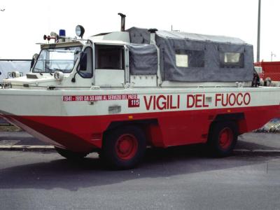 Ostia Air Show - Firemen amphibious - 1992 - by Pietrolucci R.