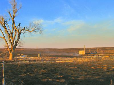 Smoldering Ruins At A Ranch Near Alanreed, TX