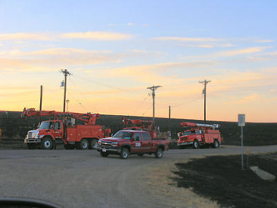 OG &  E To The Rescue - Near Alanreed on I-40 East of Amarillo