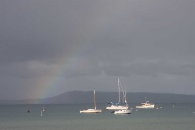 17 august Rainbow above the Bay