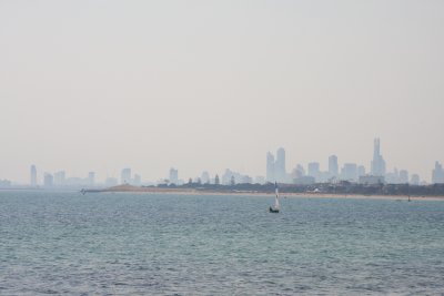 14 february A thick layer of smoke is covering Melbourne's CBD