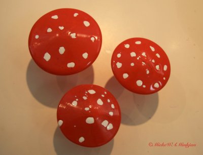 6 Red and white circles
