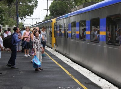 9 Waiting to storm the train
