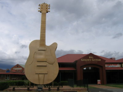 The golden guitar in Tamworth