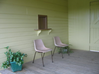 Waiting room at Murphy's Creek Station