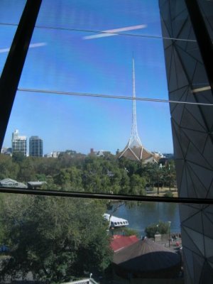 22 march A view of the arts precinct in Melbourne