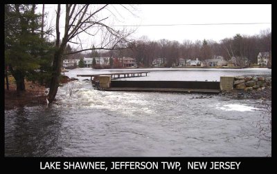 DAM DAMAGE LAKE SHAWNEE, JEFFERSON TWP, NJ