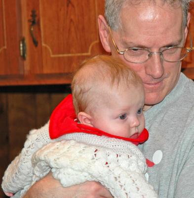 UNCLE NORM HOLDS ANNABELLE